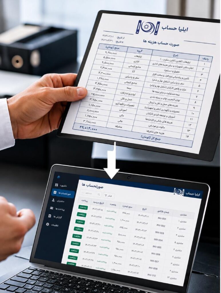 تبدیل اطلاعات حسابداری